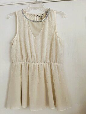 BKE Boutique beaded blouse